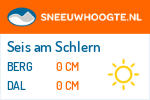 Sneeuwhoogte Seis am Schlern